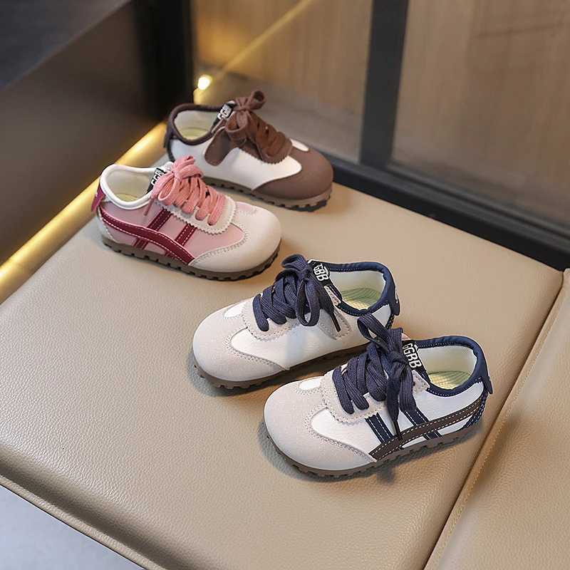Childrens Sneakers Size 22-31 Brown Breathable Boys Girls Casual Shoes Four Seasons Models Pink Soft Non-slip Kids Gump ShoesT251110