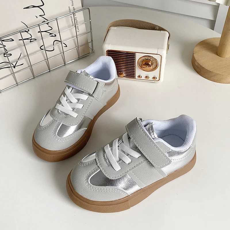 Girls Sports Shoes 2025 Spring/Autumn New Flat Bottom Non-slip Kids Casual Shoes Korean Version Simple childrens shoes 25-35 W251110