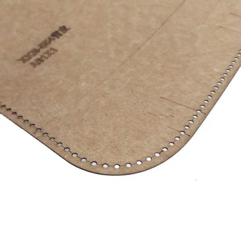 1Set DIY Kraft Paper Sewing Pattern For Handmade handbag Template Leather Craft Stencil Sewing 21x15x13cm K251110