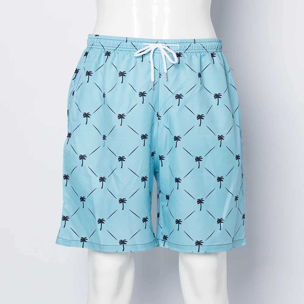 Hawaiian style casual beach shorts loose size 3D digital printing mens fashionable casual shorts X250410