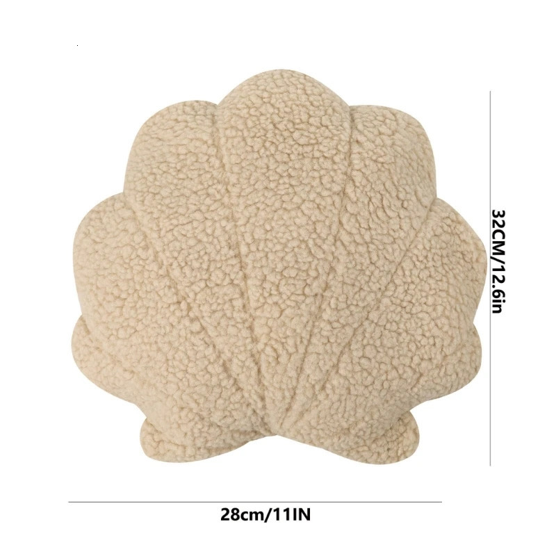 Cute Plush Shell Shape Baby Pillow born Pography Props Posing Pillow Cute Furry Cushion for Baby Studio Po Shooting 251104