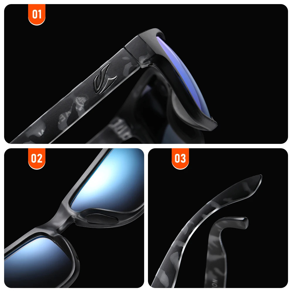 Kaenon Classic Square Sunglasses Polarized Unisex Medium Size Pochromic Gray Sun Glasses 251103