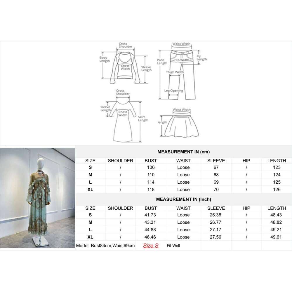 2026 Autumn New Women Elegant Suit Mint Green Paisley Print Ruffles Long Sleeve Midi Dress Hot Sale