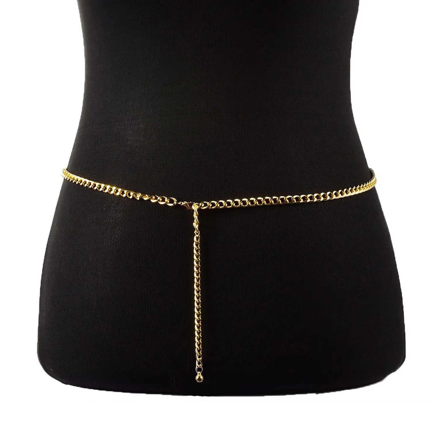 Summer Beach metal body chain waist chain accessory used for Wen sexy bikini body jewelry belly waist chain belt gift X250410