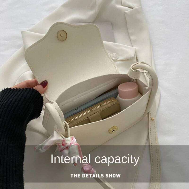 Cute Love Heart Women's Small Square Shoulder Bags Fashion Female Messenger Bag Simple Ladies Crossbody Purse Handbag With Scarf