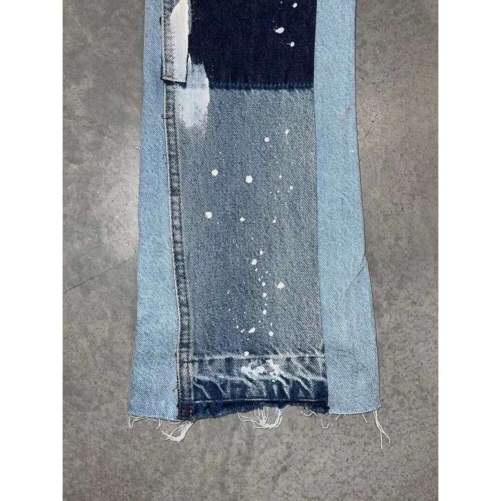 Punk High Street Raw Edge Micro-Trumpet Skinny Jeans Men Y2k Pants 2024 New Biker Rock Style Low-Rise Stretch Or Length Pants
