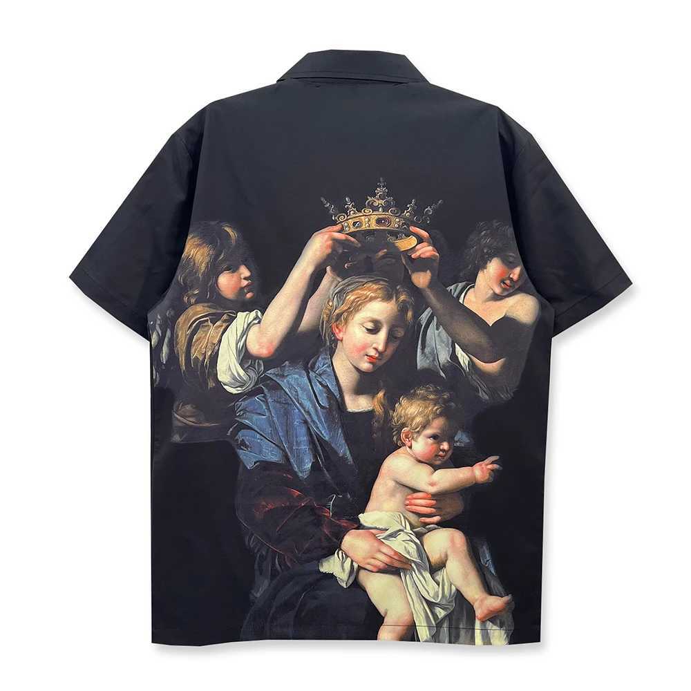 Dark 3 Mens Digital Printed Shirt Short Sleeve Summer Casual Mens Shirt X250410