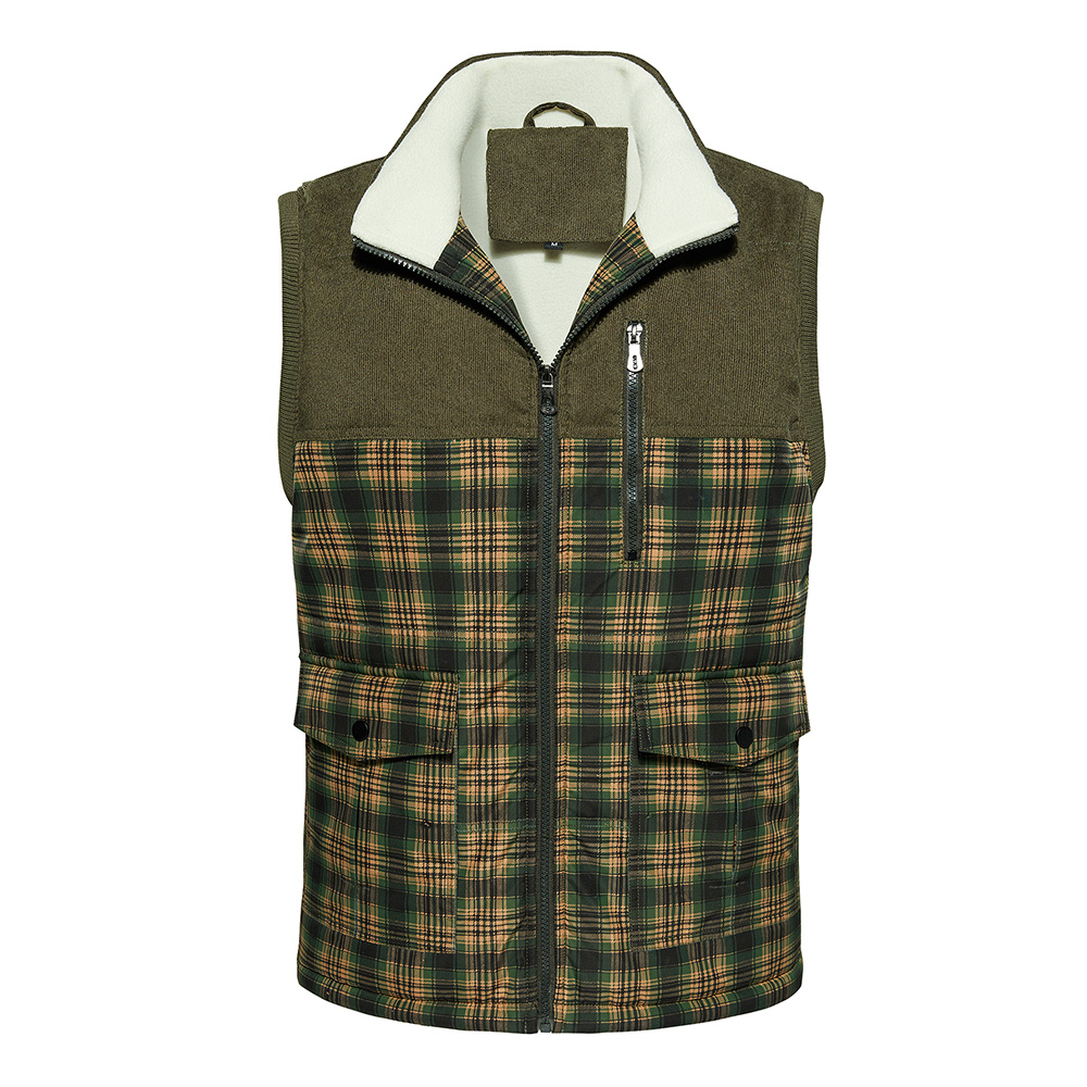 Men's Vest Designer Winter Sleeveless Jacket Mens Plaid Gilet Veste Waistcoat Couple Bodywarmer Jacket Classic Warm Thick Outwear