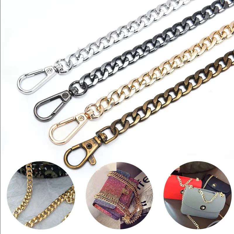Metal Aluminum Bag Chain Replacement Parts Accessories For Hand-Woven Shoulder Handbag DIY Handmade Detachable Straps 251110
