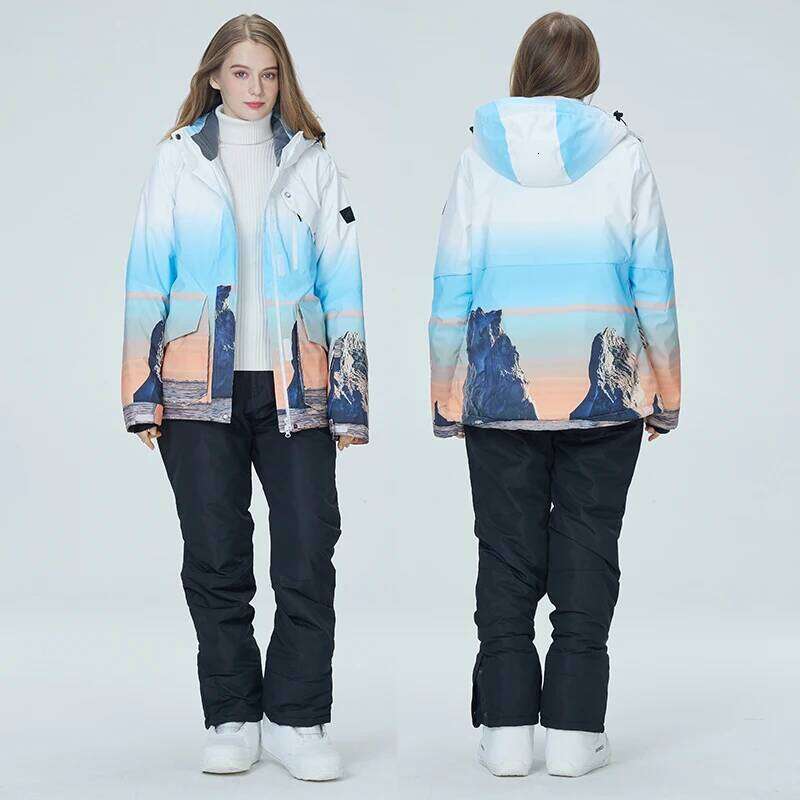 Colorful, Snow Suit, Men Women Ice Suit Wear, Waterproof, Winter Costume, Snowboarding Clothing, Ski Sets Jackets And Pants