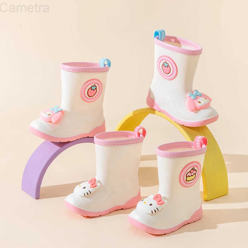 Sanrio HelloKitty Kids Rainboots - Waterproof Rain Boots For Boys And Girls Ideal For Rainy Days Water Play H251110
