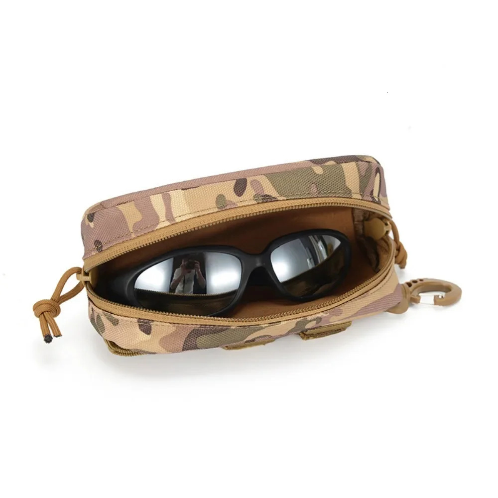 Tactical Molle Glasses Bag Sunglasses EDC Waist Practical Military Hunting Accessories Organizer Box 250410