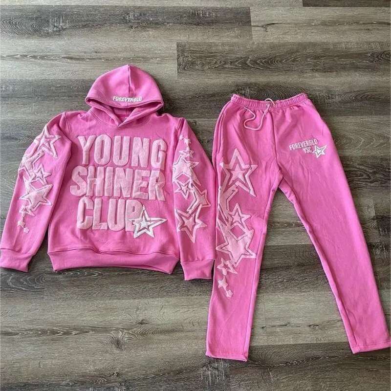 Y2k Streetwear Sweatshirt Funny Star Letter Graphic Hoodie Haruku Anime Hooded Pullover Hip Hop Hipster Suit Women Men