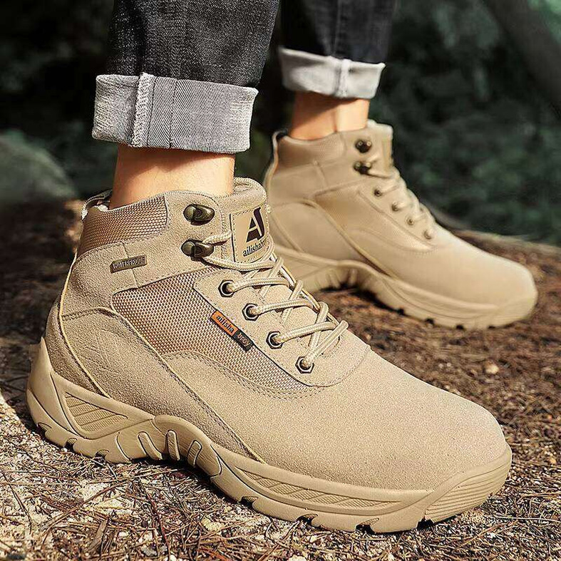 2025 New Men's Outdoor Waterproof Non-Slip Trekking Camping Sports Shoes