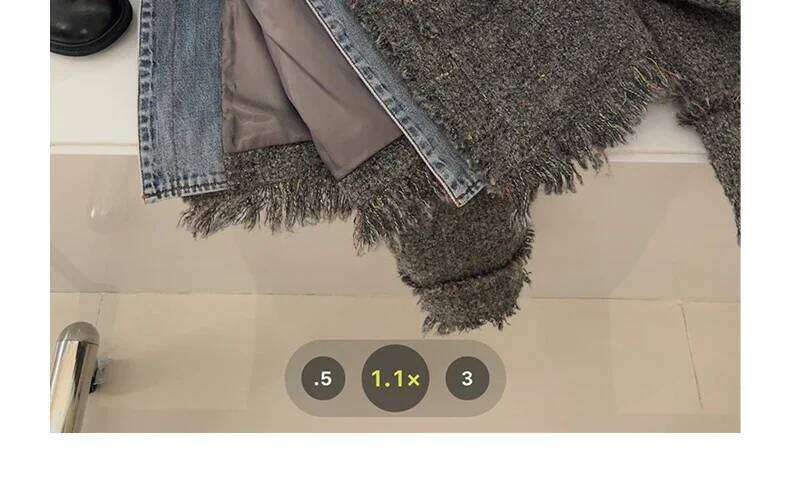 Chic Denim Patchwork Jacket Women's Autumn New Tassel Turn Down Collar Pocket Short Coat Commute Korean Fashion Retro