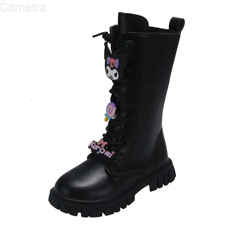 Sanrio Kuromi My Melody Girl boots Childrens shoes autumn and winter cartoon Y2K kawalii fashion be all-match gift soft H251110