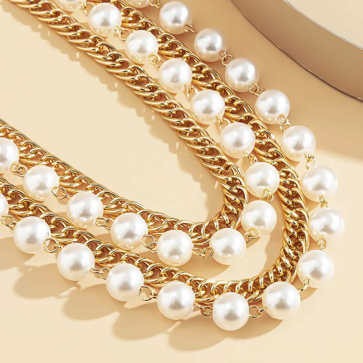 Laminated imitation pearl bead tassel with chain pants fashionable dress accessories Fem waist chain Wen accessories gifts X250410