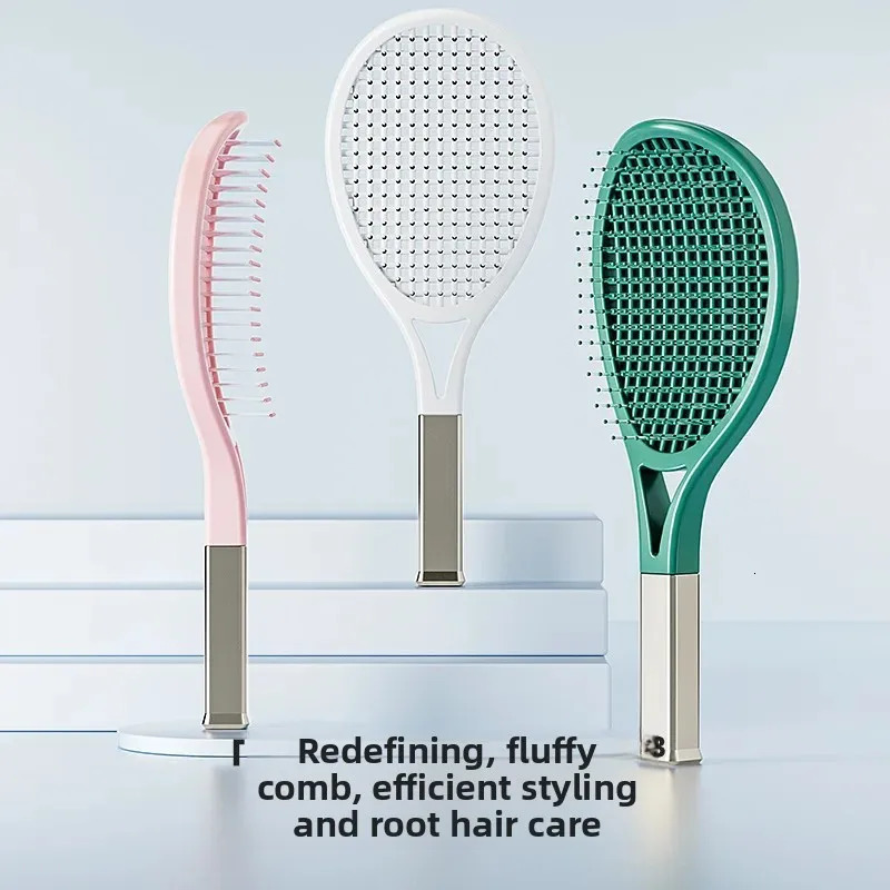 Professional Massage Comb for Women High Skull Top Tennis Racket Bone in Comb Dry Wet Long Hair Styling Comb Hairdressing Salon 251107