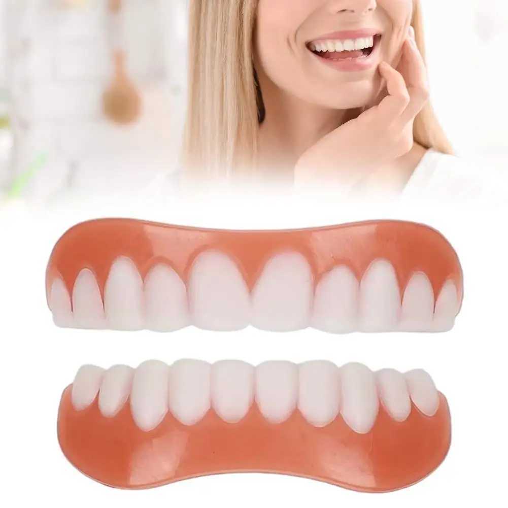 New Arrival Silicone upper/lower dentures toothpaste oral hygiene tools dentures cosmetics Z250410