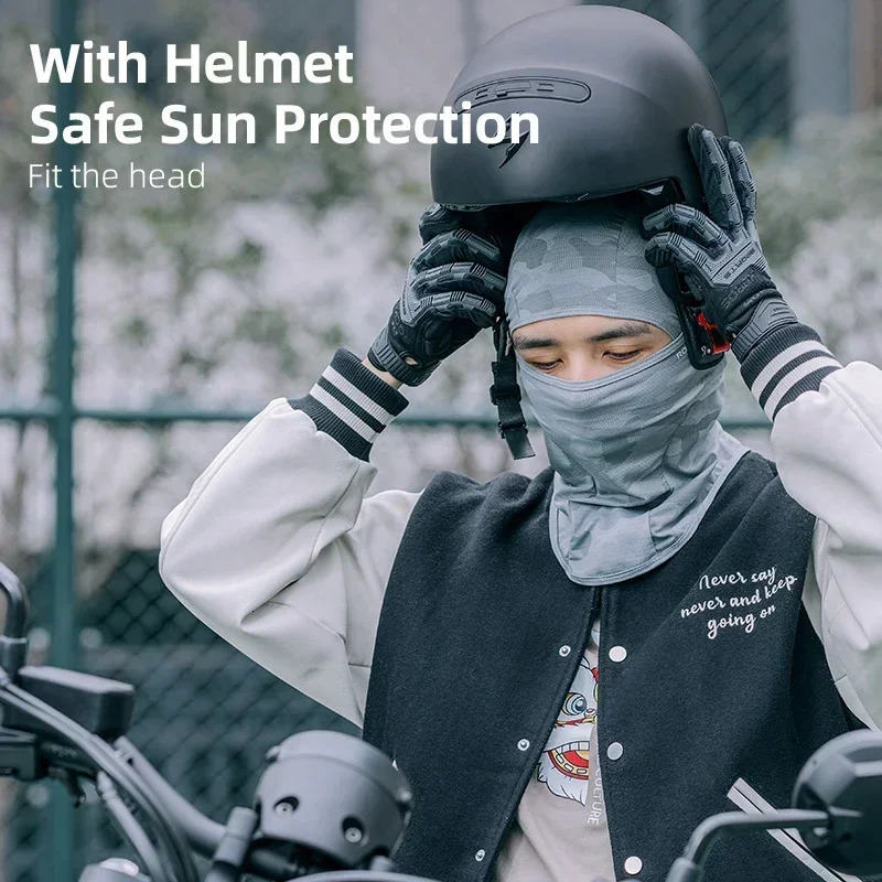 Rockbros Womens Balaclava Sunscreen Electric Bicycle Full Face facial mask Ice Head Gear Bicycle Spring and Summer 250408