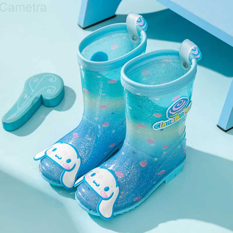 Sanrio Child Rain Boots Hello Kitty Kuromi My Melody Girl Boy Rain Boots Waterproof Medium Low Boots Rain Boots New Cute Gift H251110