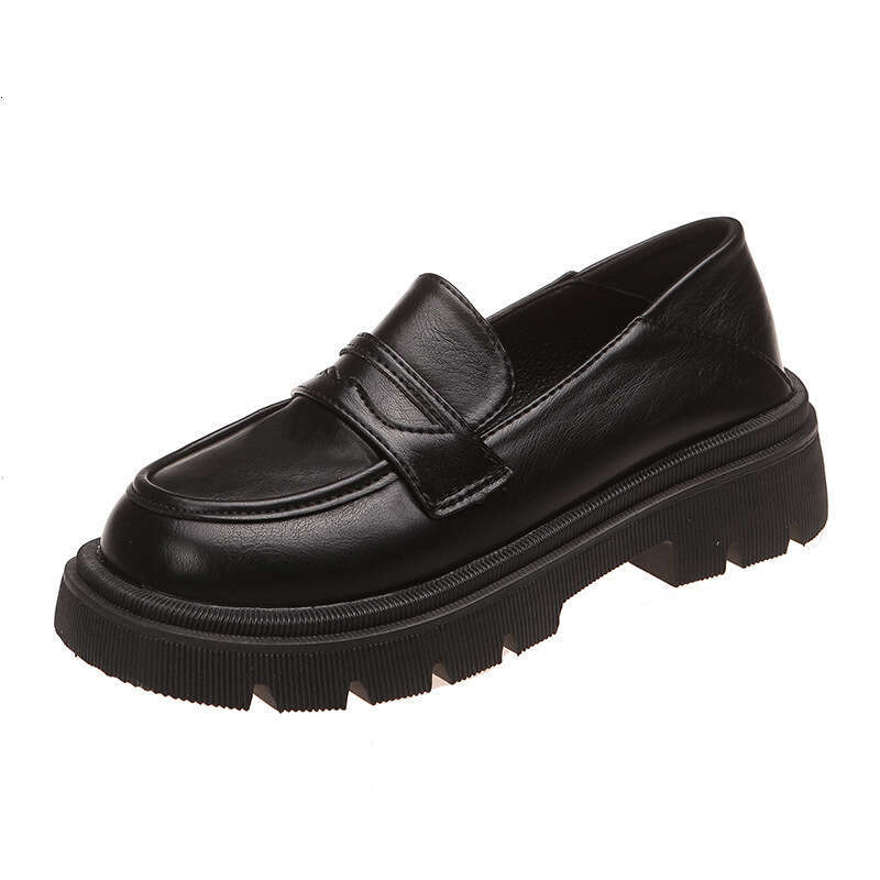 Woman Sandals Autumn Winter New Lefu In England One Step JK Student Thick Soled Small Leather Shoes For Women Flat Bottom