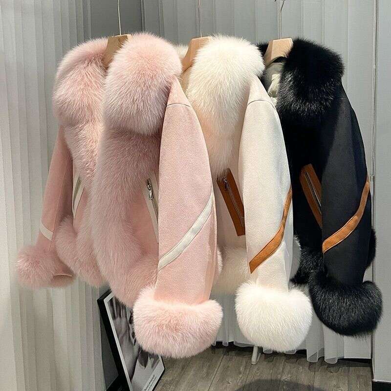 New Women, for Fox Faux Coat Fur Elegant Socialite Short Down Cotton Jacket Winter Overcoat Women, Women, Women,