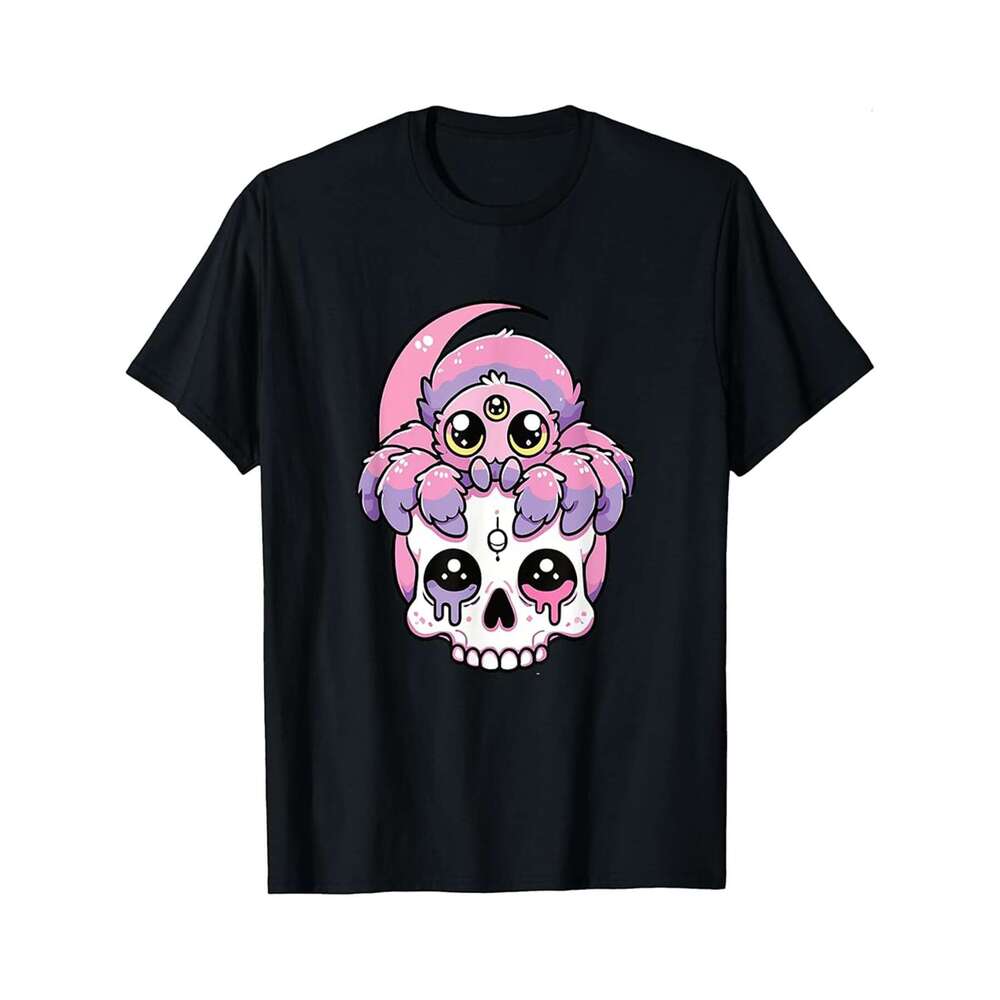 Designer T shirt Kawaii Gothic Tarantula Pastel Colors Gothic Goth Tarantula - 220g T shits