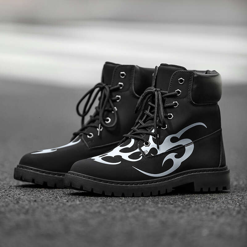 Niche Yellow Boots Parasitic Beast Series Casual Versatile Printed Set Sneakers Tattoo Stickers Original Design Z609