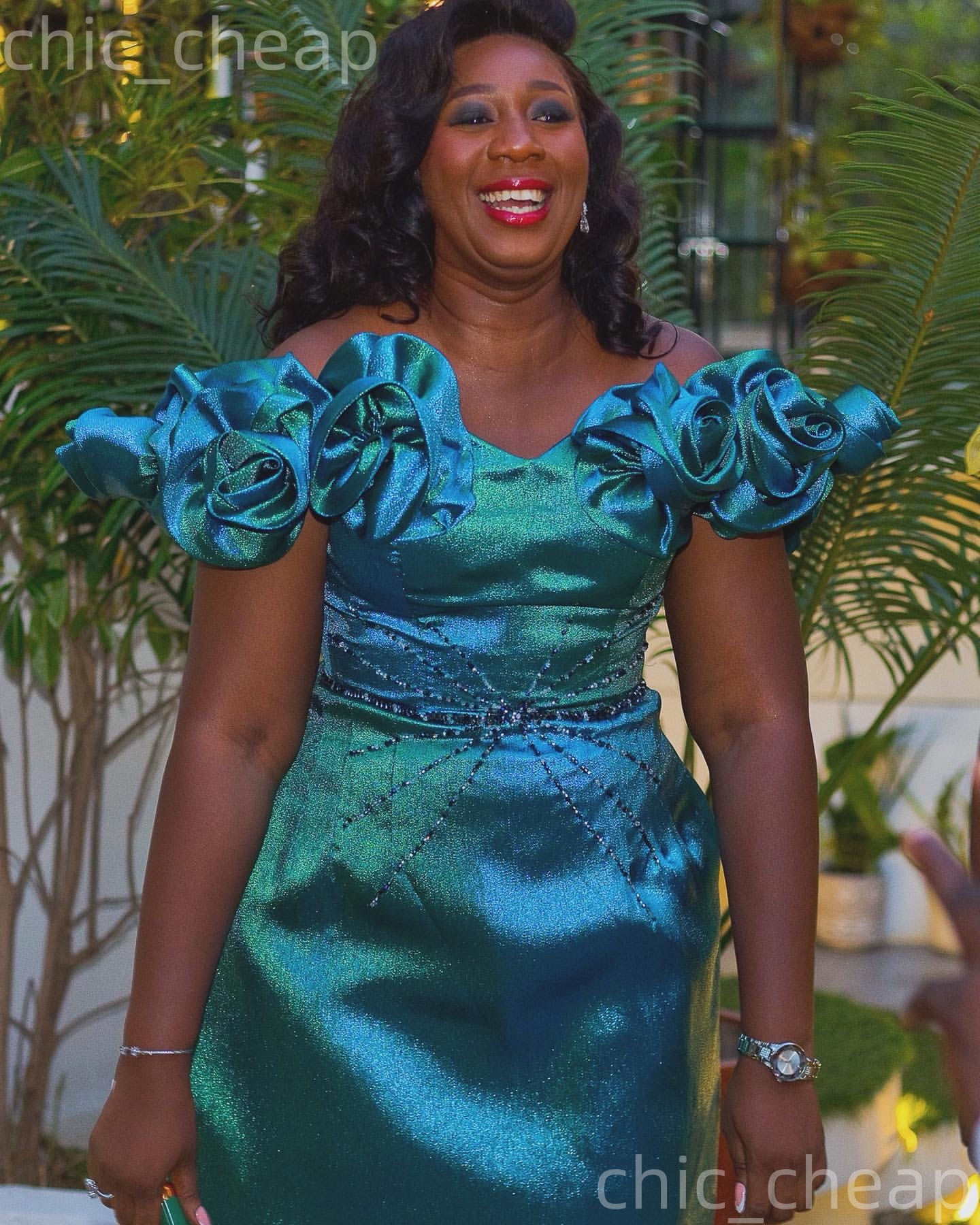 Chic Hunter Blue Sheath 2026 Cocktail Dress Flowers Beaded Taffeta Off Shoulder Mini Graduation Homecoming Dresses For Special Occasions Sweetheart Go