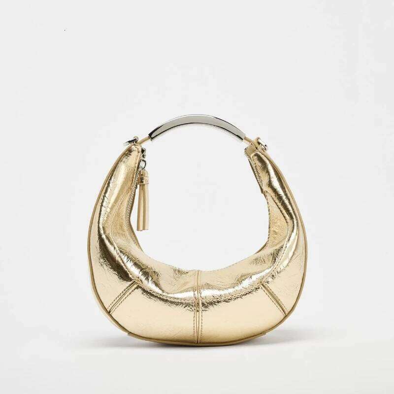 OVAL BAG WITH METAL Strap, New Fashionable Design Handbag Purse For Women - Spacious Crossbody Satchel, Stylish And Luxury