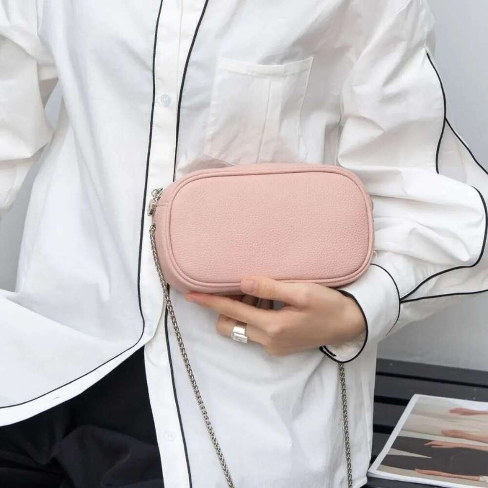 Genuine Cowhide Leather Ladies' Crossbody Shoulder Purse - Women's Small Lightweight Zipper Bag For Phone, Keys, & Wallet