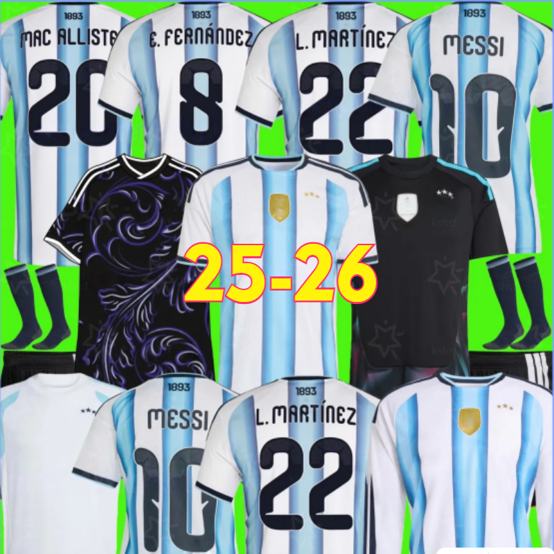 2025 2026 2027 Argentina star Soccer Jerseys MESSlS Fans Player retro 78 86 94 96 00 01 06 10 DYBALA MAC ALLISTER DI MARIA MARTINEZ DE PAUL 25 26 27 mens Kids