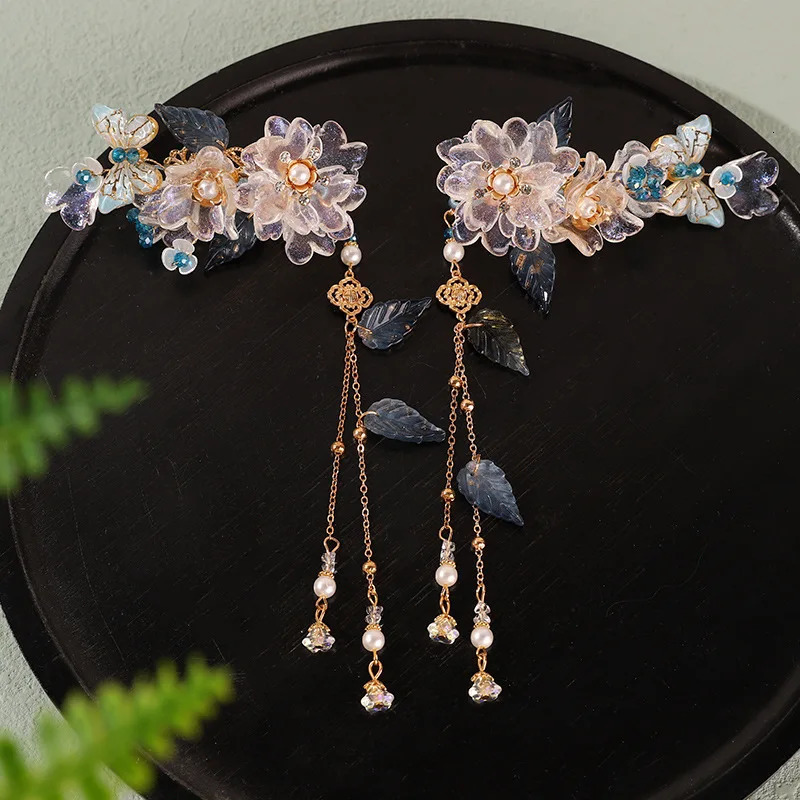 Womens Hanfu Hair Clip Comb Set Headwear Bridal Headwear China Hanfu Hair Accessories Customized Dress Headwear Gift 250409