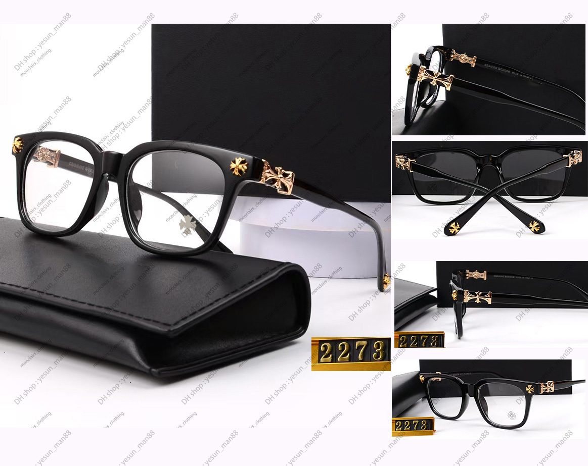 Chrome Sunglasses Cross Sunglasses Luxury Designer Glasses Sunglasses For Women heartsglasses Frames Men Fashion Plate Eyeglass 22734