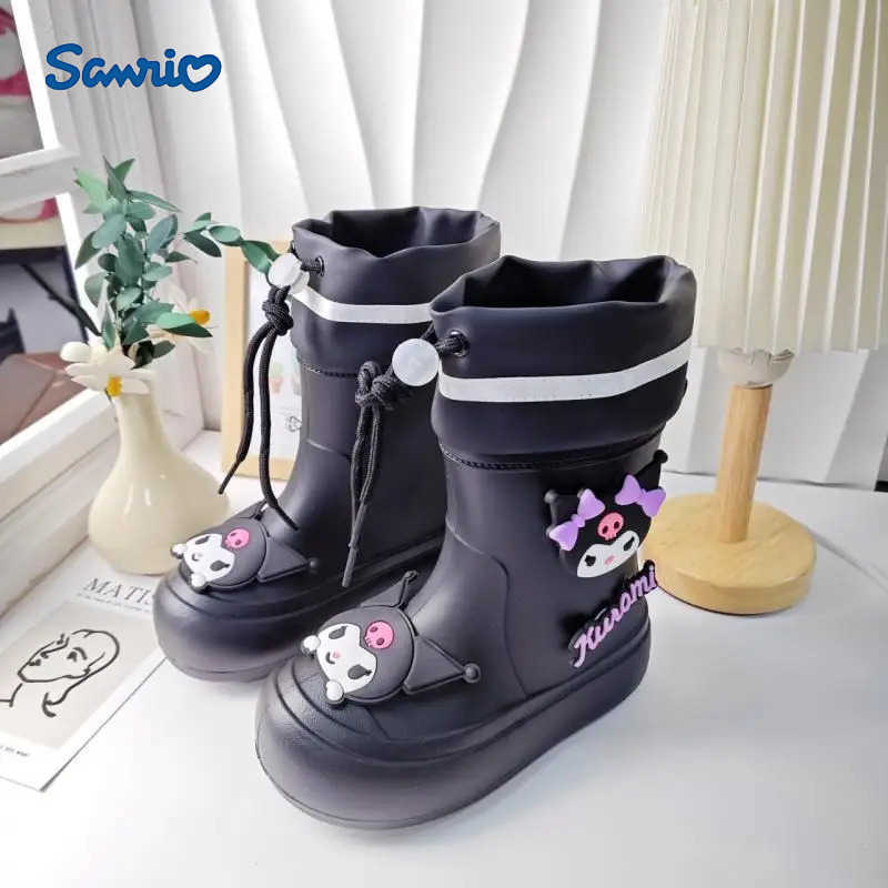 Sanrio Cute Cartoon Sanrios Kuromi Childrens Boots Children Rain Boots Good-Looking Water Shoes High Quality Rain Boot Fashion Gift H251110