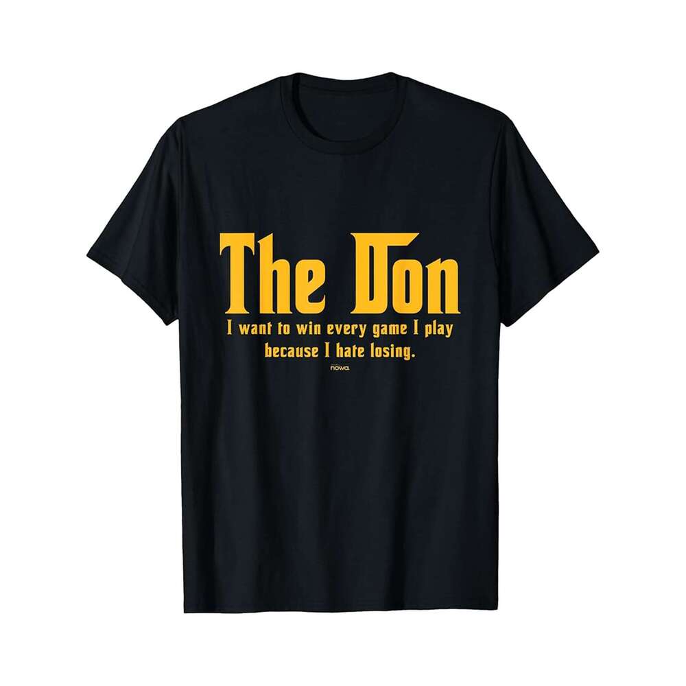 Designer T shirt LUKA THE DON - WIN EVERY GAME - HATE LOSING YELLOW - 220g T shits