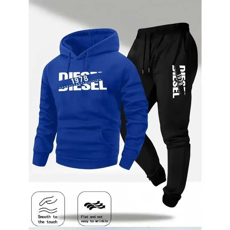 2025 Trendy Autumn and Winter New Hooded Tracksuit Fashionable Casual Sportswear Set Two-Piece Set W251110