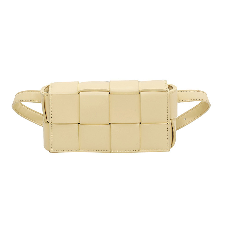 Woven bag small bag 2025 new style fashionable versatile chest bag tofu bag women's crossbody waist bag ins fashionable women's bag