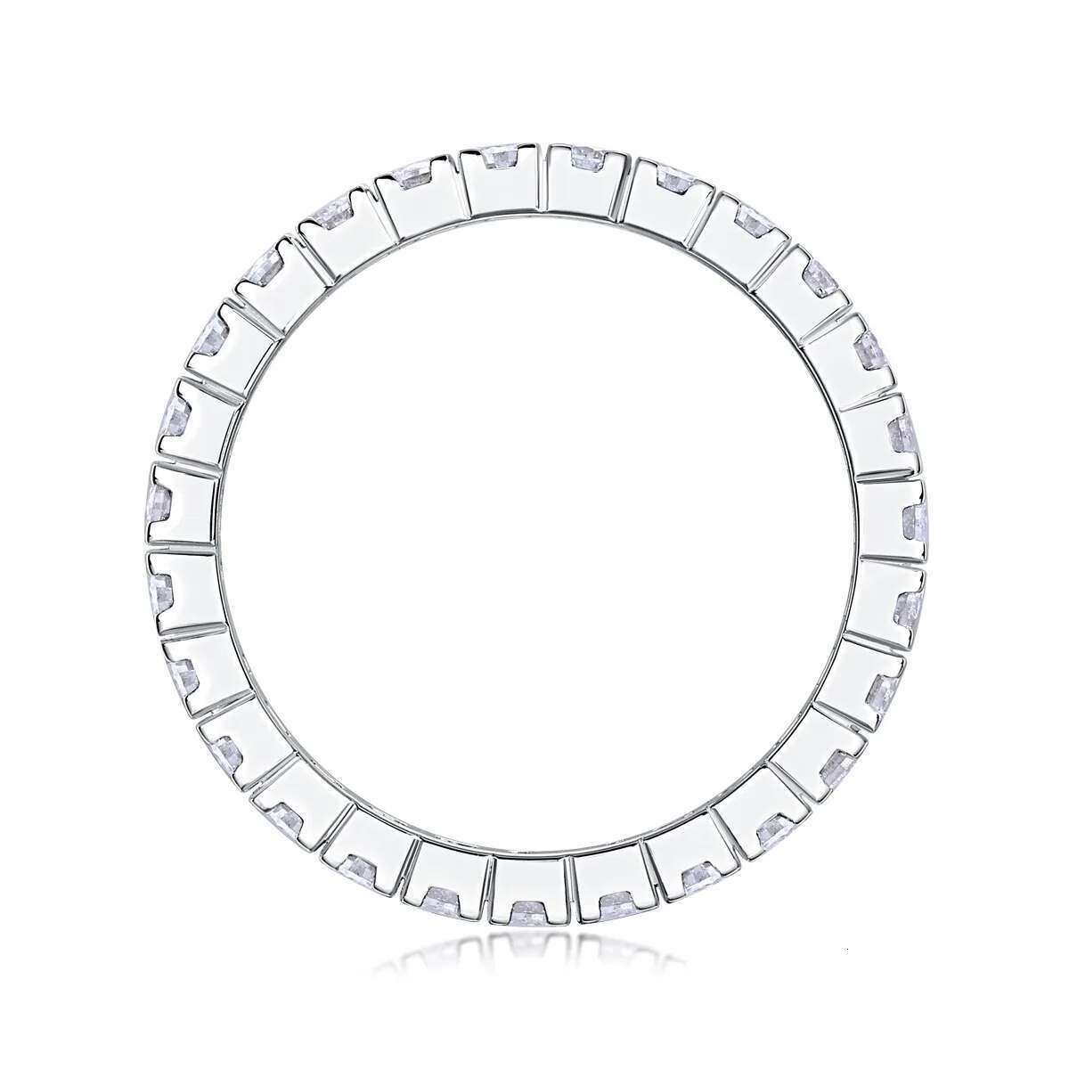 IsRainy Hip Hop Rock Solid 925 Sterling Silver Round Real GRA Moissanite Diamonds Rings Engagement Anniversary Fine Jewelry