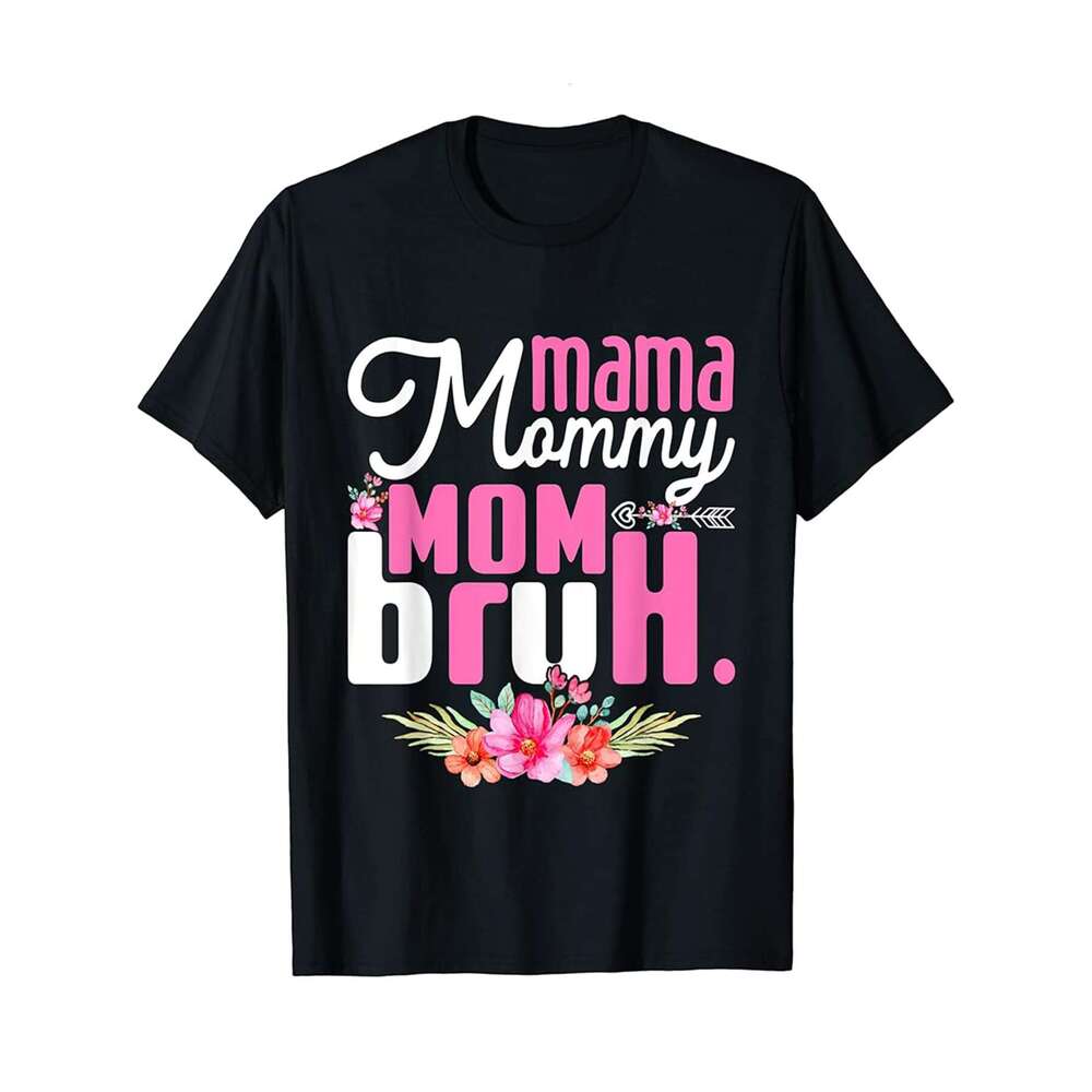 Designer T shirt Retro Mama Mommy Mom Bro Funny Mothers - 220g T shits