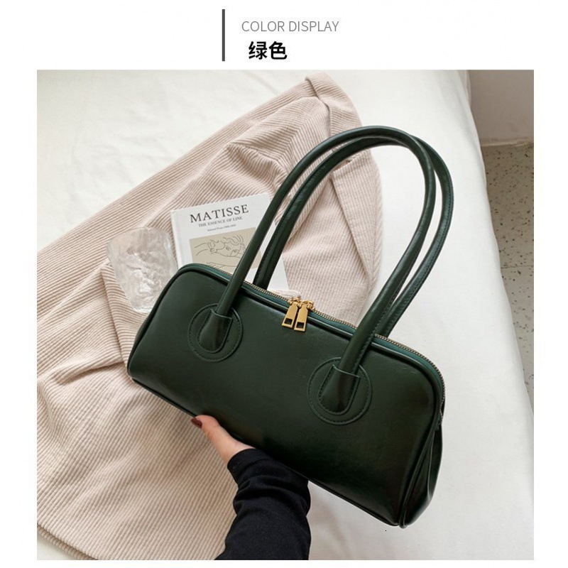 Trendy Women's Bags Wholesale Fashion Versatile Shoulder Underarm High-end Handbag Baguette Bag