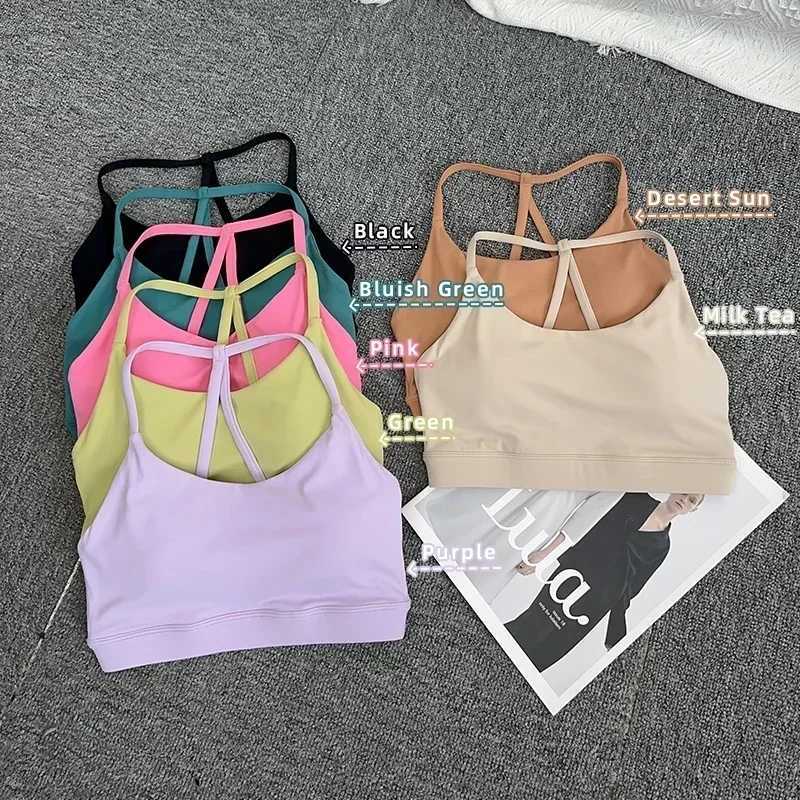 Womens fitness sports bra top sexy beauty back gym crop top shockproof fitness fast drying Pilates running yoga vest topXJ250410