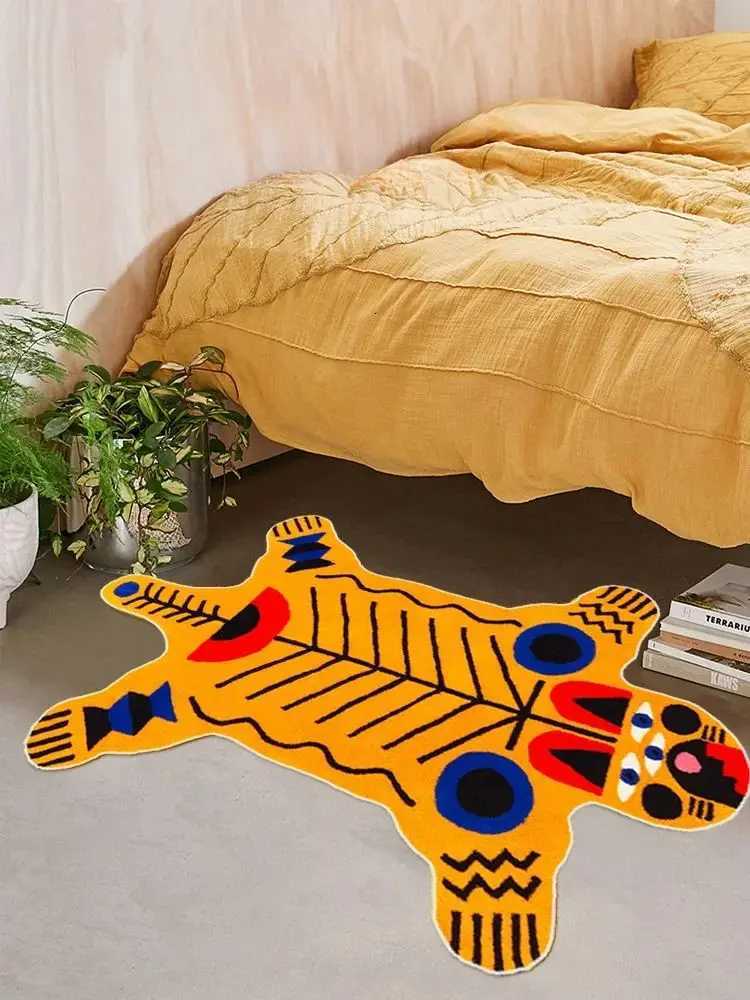 VIKAMA Crocodile Shape Bedroom Rug Cute Home Decoration Mat Living Room Sofa End Table Mat Non-Slip Insulation Indoor Area Rug Y251110