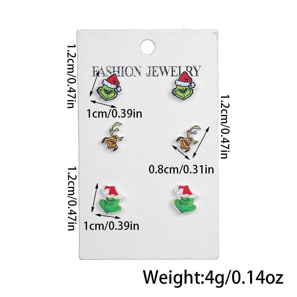 WELBACK Trendy Christmas Earrings Handmade DIY Cartoon Quirky Puppy Grimm Acrylic Dangling Earrings J251110