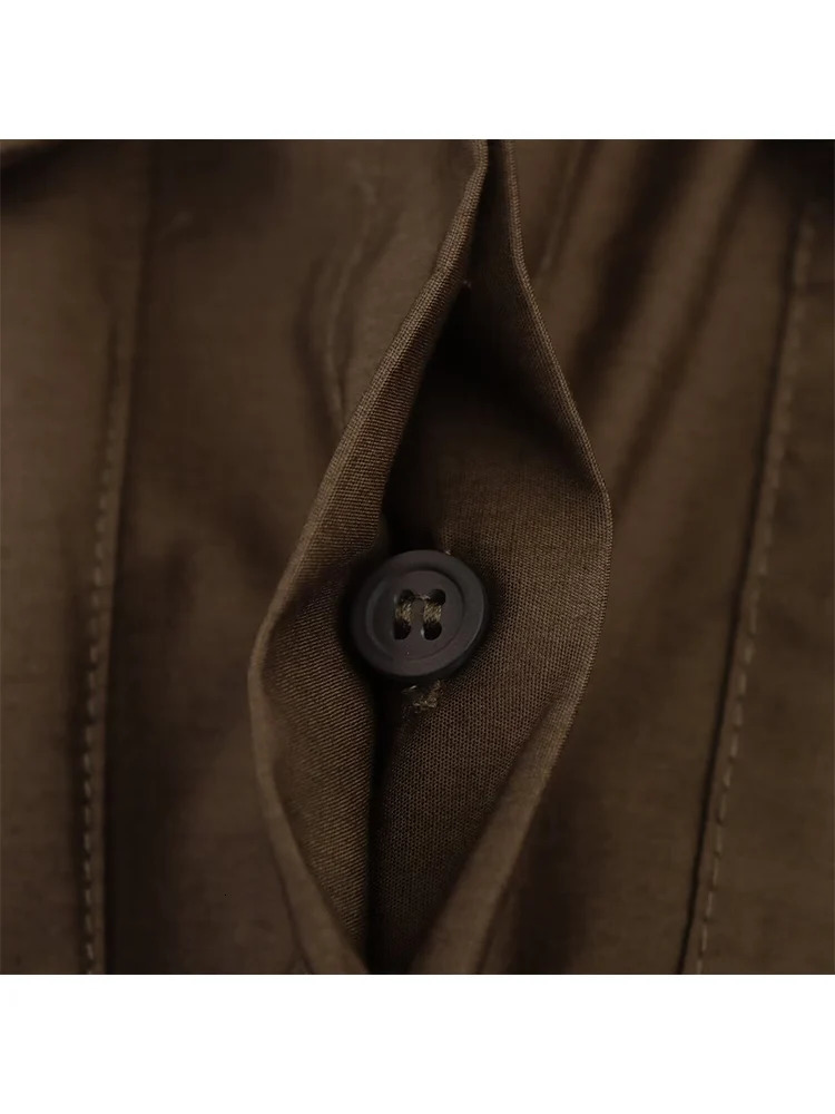 Women Long Sleeve Shirt Dresses With Belt Autumn Fashion Retro Elegant y Button Midi OL Commuting Clothes 251110