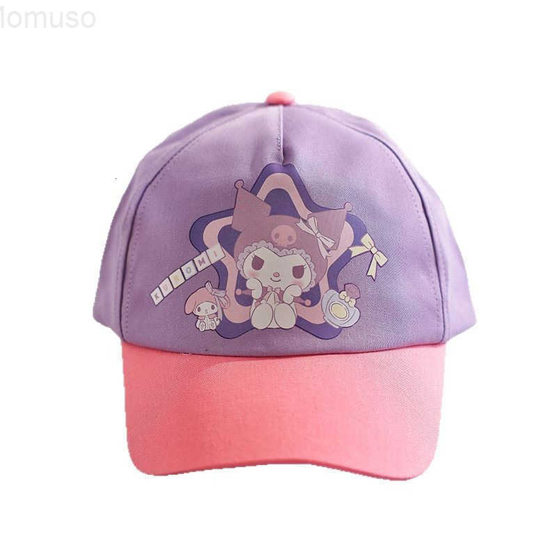 Sanrio Childrens Spring Summer Baseball Cap Girls Sun Hat Boys Duckbill Cap My Melody Casual Hat Cartoon Girls H251110