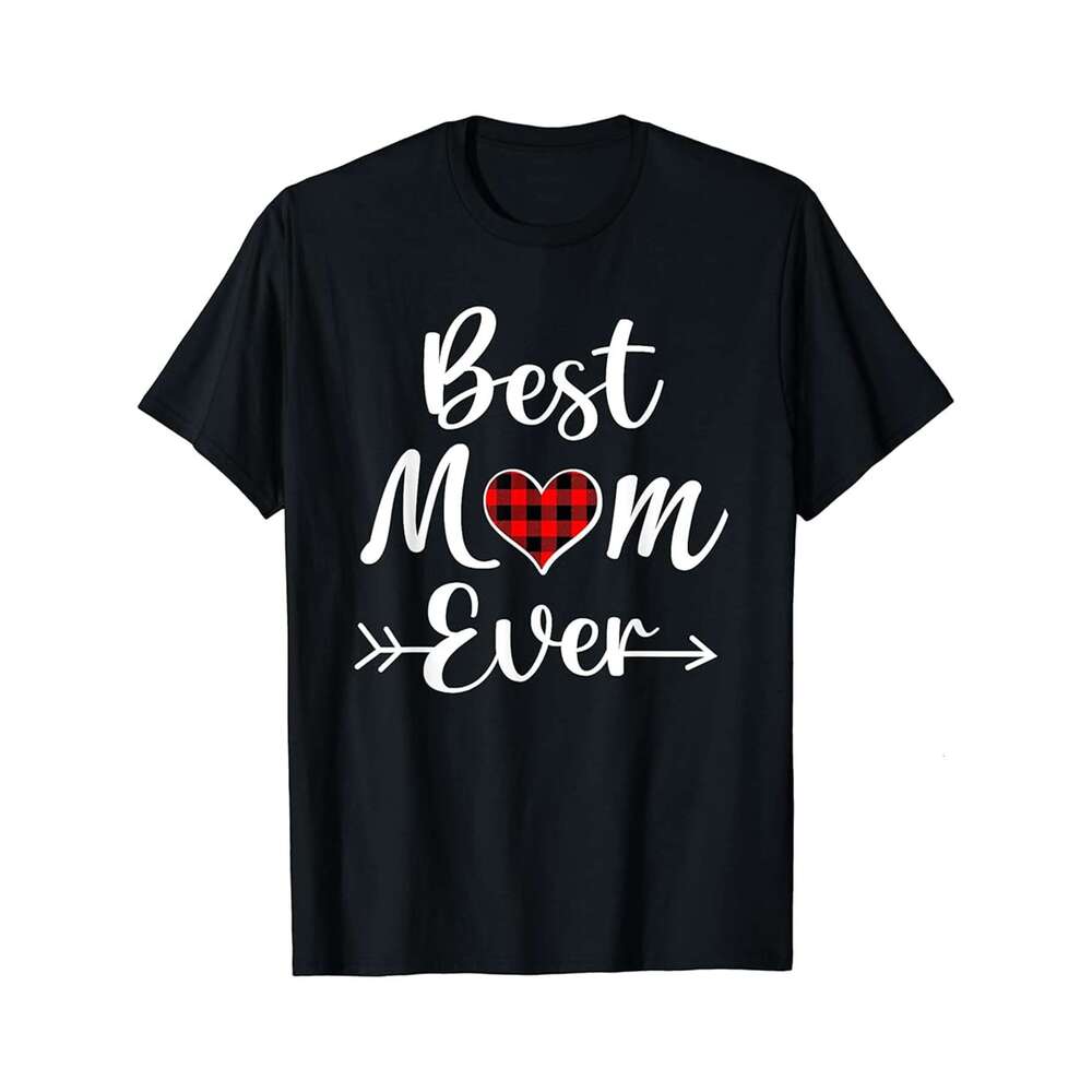 Designer T shirt Mothers Day Plaid Best Mom Ever From Daughter Son Mom Mens - 220g T shits