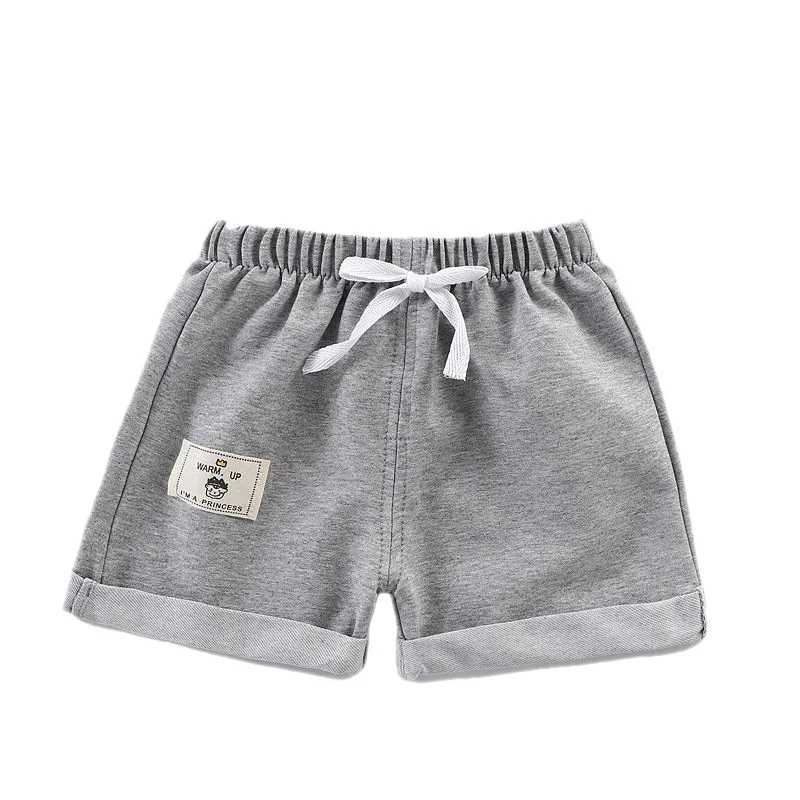 Childrens shorts 2023 summer elastic waist design childrens casual knitted shorts 12M to 5 years clothing childrens shorts Z250410