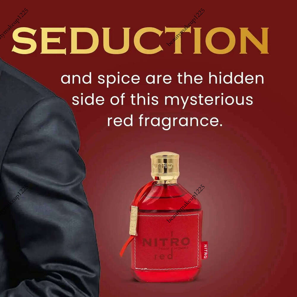 Dumont NITRO RED 3.4oz Eau De Parfum Luxury Perfume for Men Fruit Woody Floral & Masculine Fragrance - Long Lasting